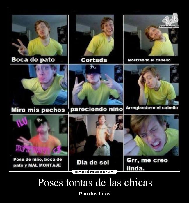 Poses tontas de las chicas - 
