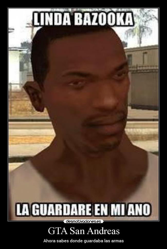 GTA San Andreas - Ahora sabes donde guardaba las armas