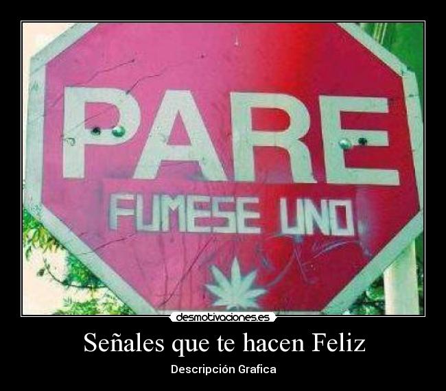 Señales que te hacen Feliz - Descripción Grafica