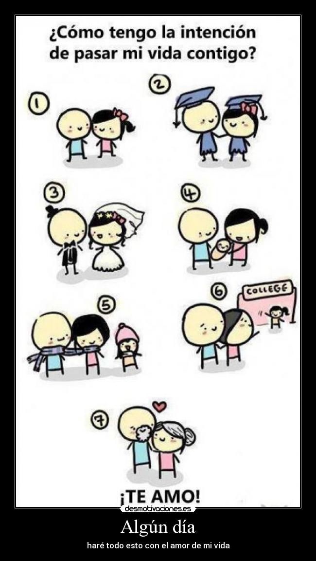 Algún día - haré todo esto con el amor de mi vida