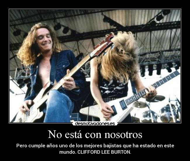 No está con nosotros -