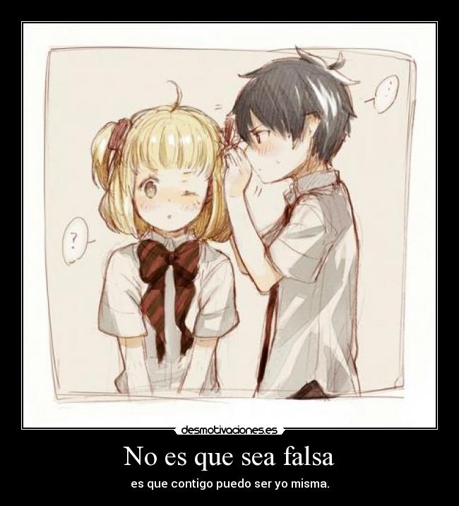 No es que sea falsa - 