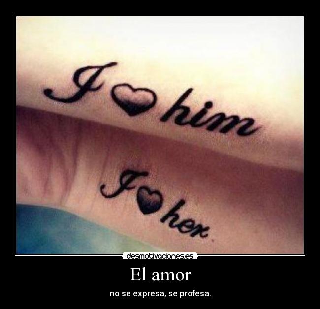 El amor -