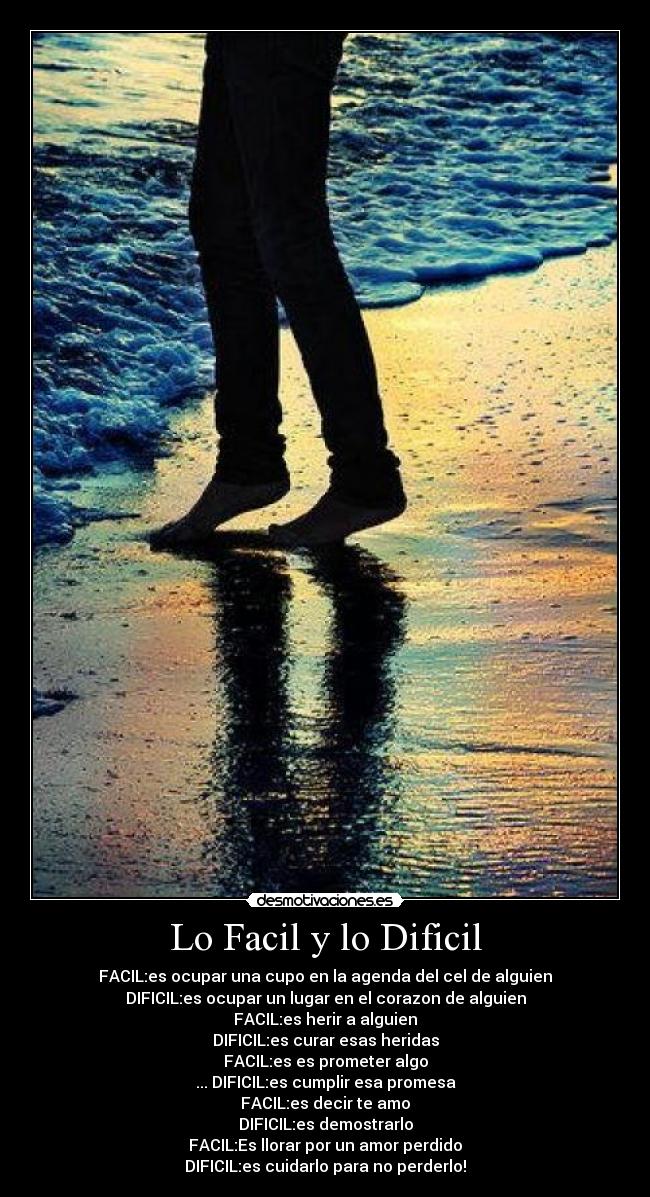 Lo Facil y lo Dificil - 