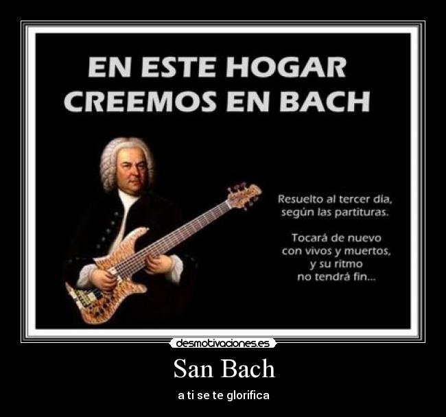 San Bach - a ti se te glorifica