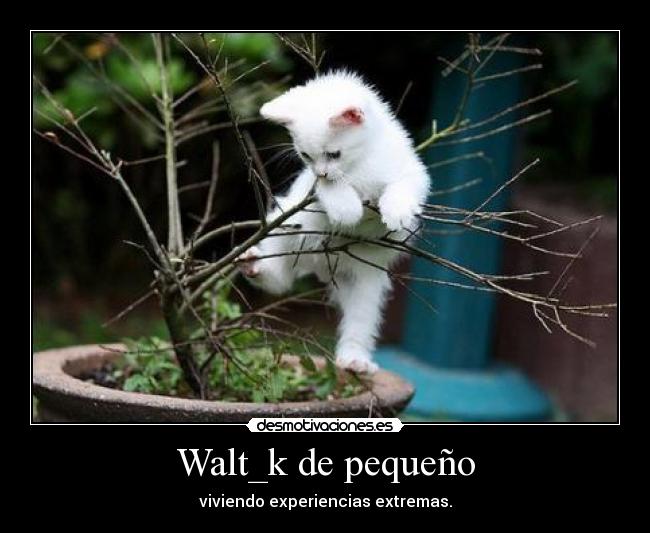 Walt_k de pequeño - viviendo experiencias extremas.