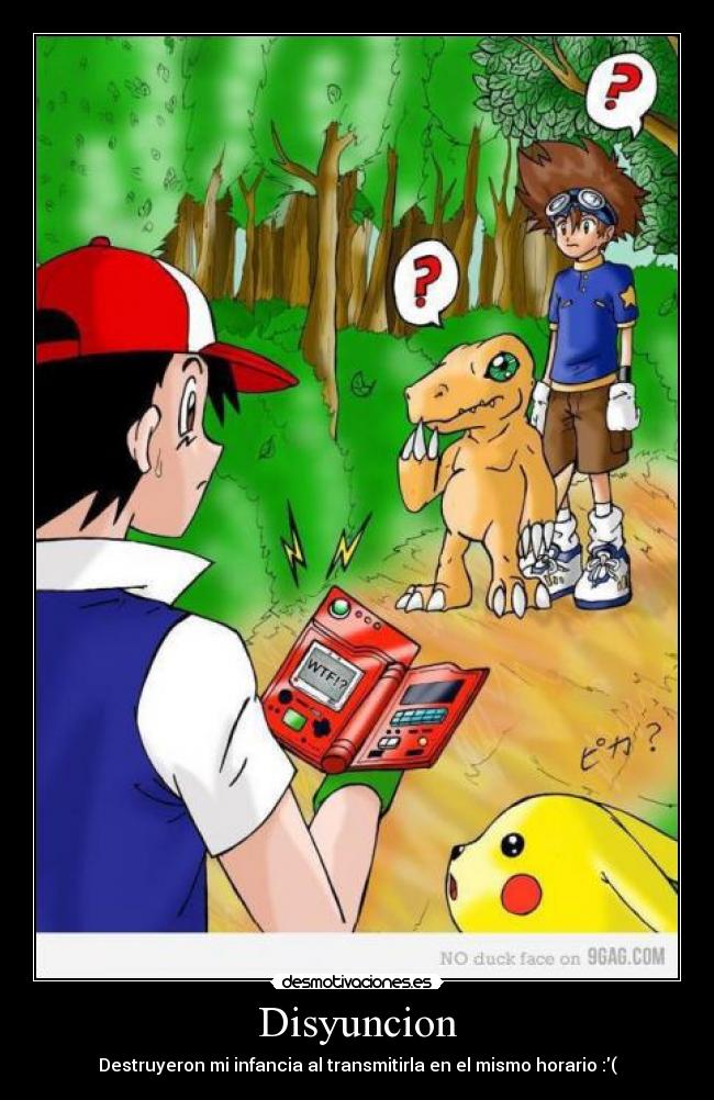 Disyuncion - Destruyeron mi infancia al transmitirla en el mismo horario :(