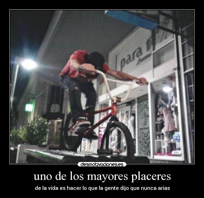 uno de los mayores placeres - de la vida es hacer lo que la gente dijo que nunca arias