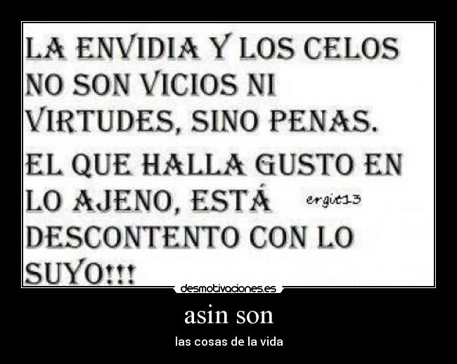 asin son - las cosas de la vida