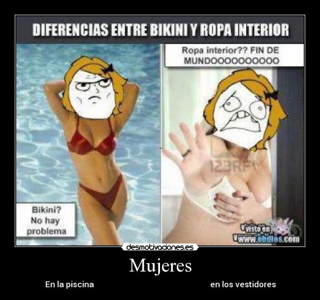 Mujeres - En la piscina                                                           en los vestidores