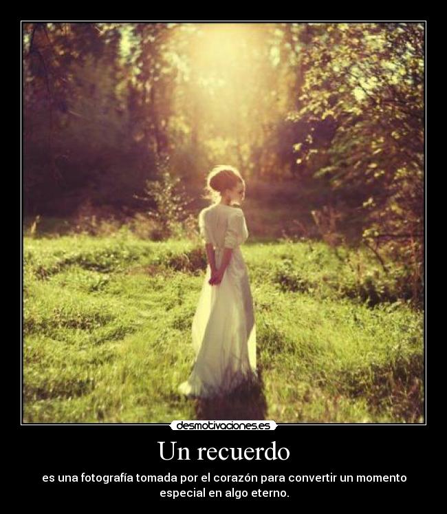 Un recuerdo -