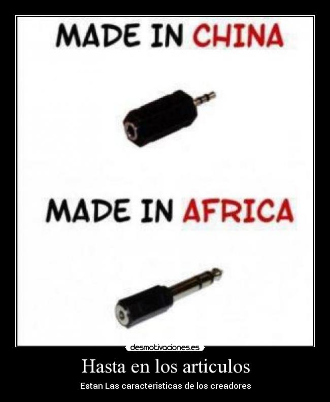 Hasta en los articulos - 