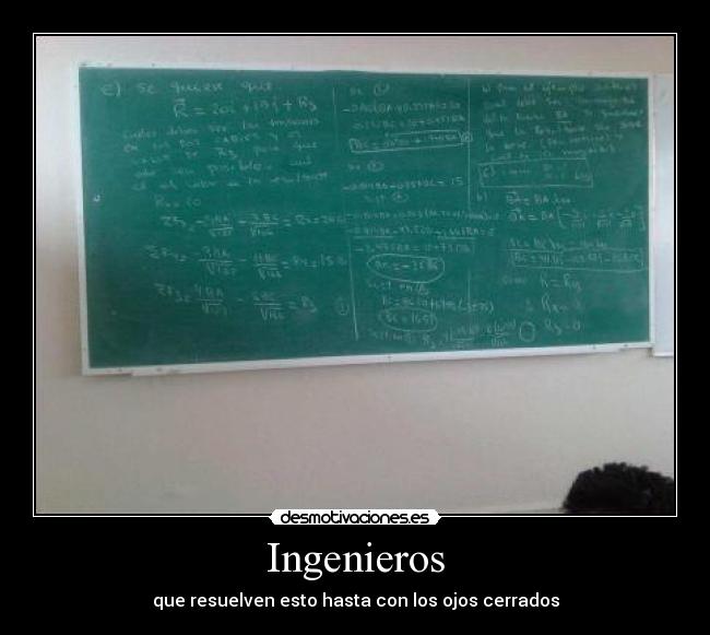 Ingenieros - que resuelven esto hasta con los ojos cerrados