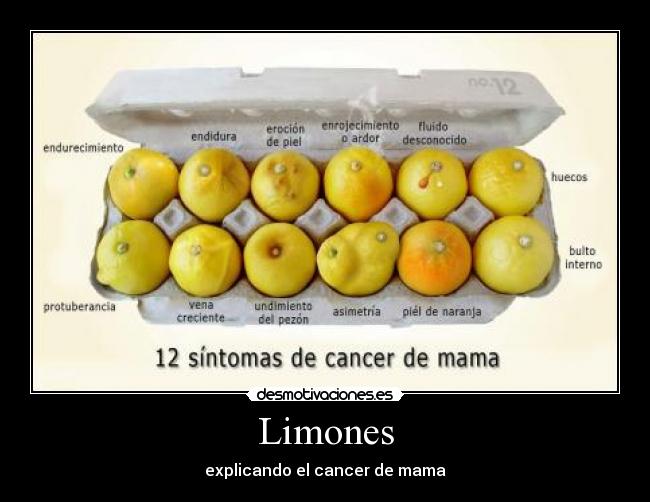 Limones - explicando el cancer de mama