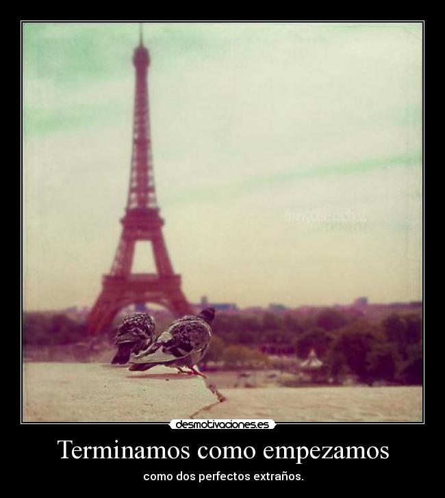 Terminamos como empezamos -