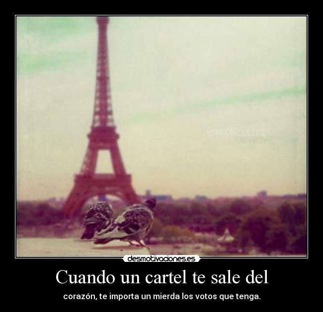 Cuando un cartel te sale del - 
