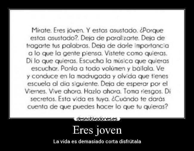 Eres joven - 
