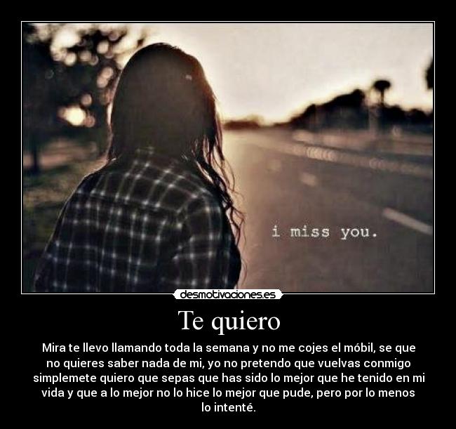 Te quiero -