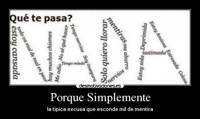 Porque Simplemente - 