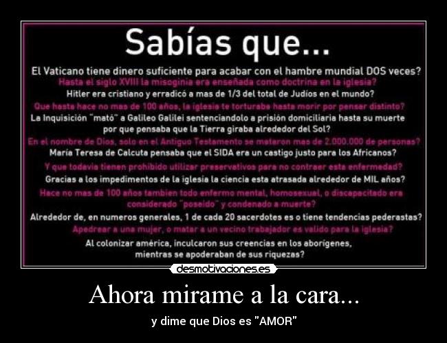 Ahora mirame a la cara... - 
