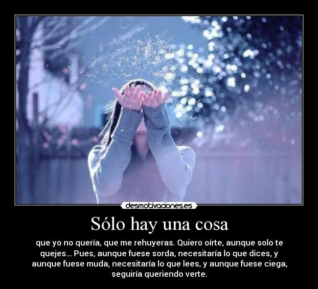 Sólo hay una cosa - 
