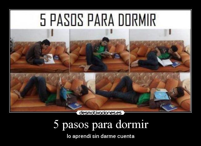 5 pasos para dormir - 