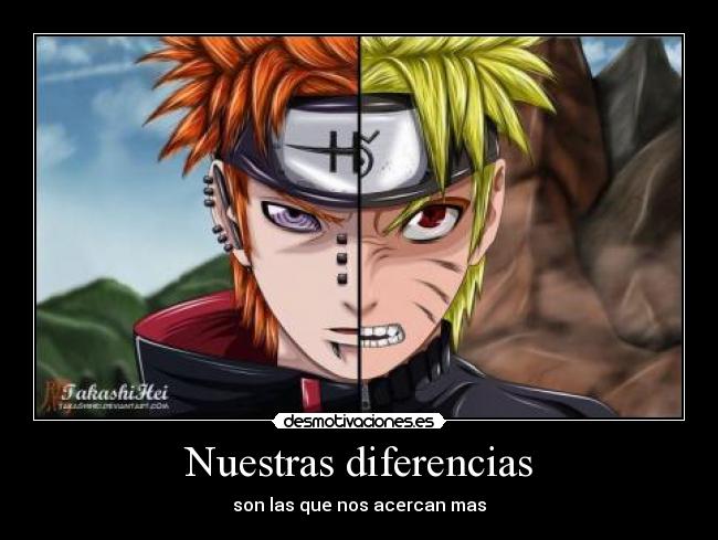carteles naruto pain desmotivaciones