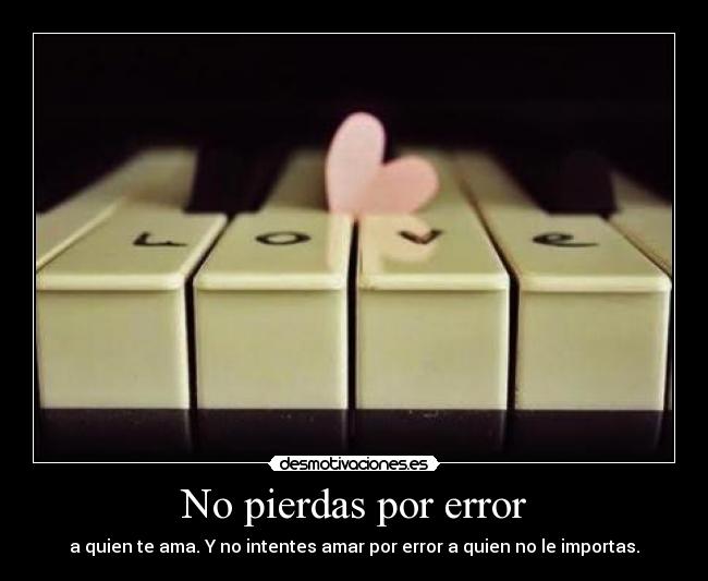 No pierdas por error -
