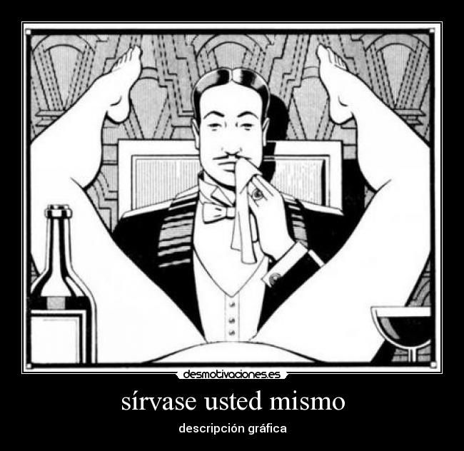 sírvase usted mismo - descripción gráfica