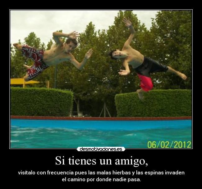 Si tienes un amigo, - 