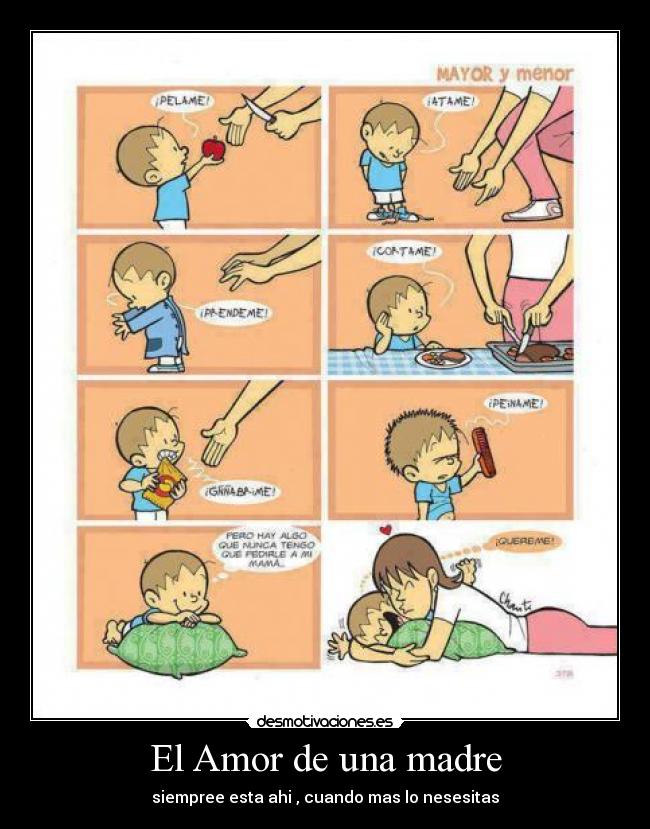 El Amor de una madre - siempree esta ahi , cuando mas lo nesesitas