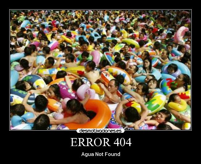 ERROR 404 - Agua Not Found