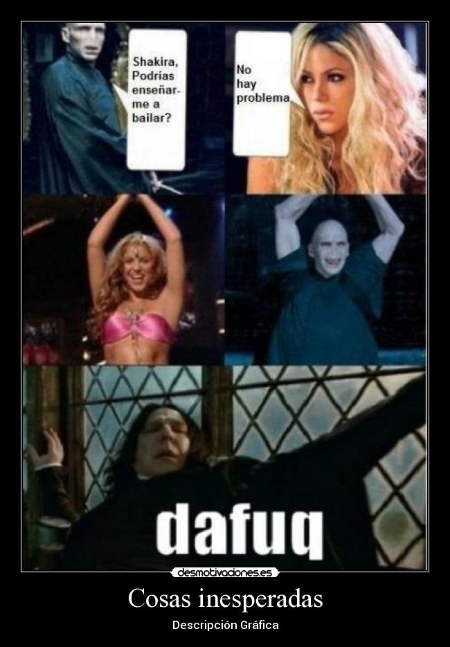 Cosas inesperadas - Descripción Gráfica