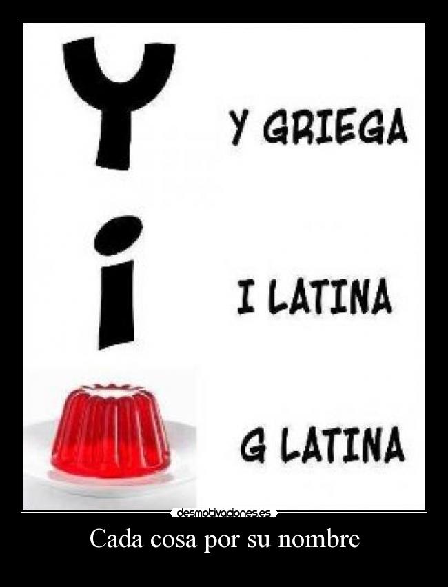 Cada cosa por su nombre - 