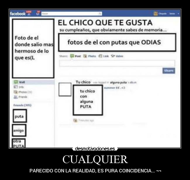 CUALQUIER - PARECIDO CON LA REALIDAD, ES PURA COINCIDENCIA... ¬¬