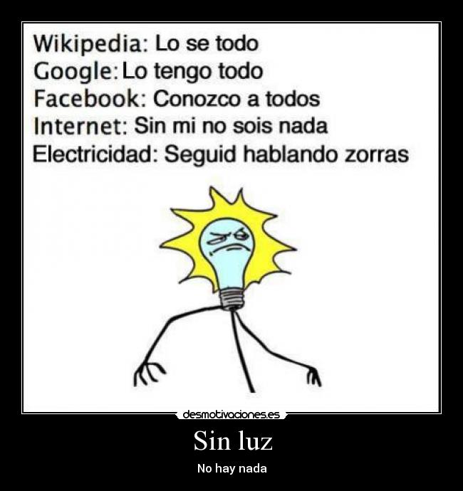 Sin luz - No hay nada