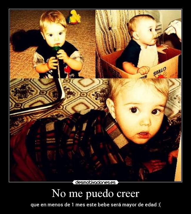 No me puedo creer - que en menos de 1 mes este bebe será mayor de edad :(