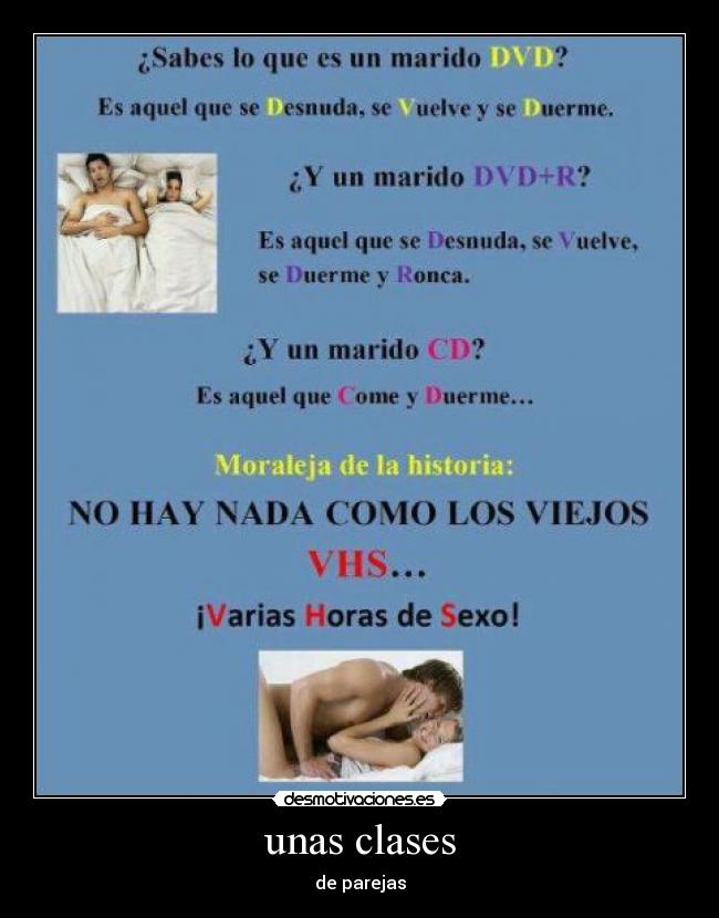 unas clases - de parejas