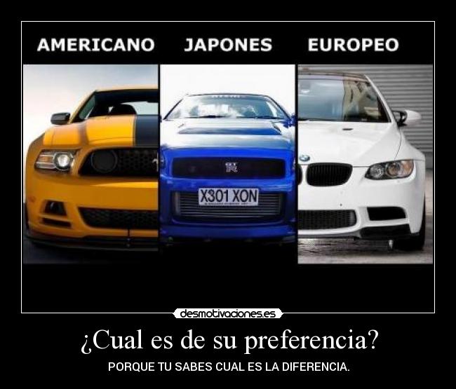 ¿Cual es de su preferencia? - PORQUE TU SABES CUAL ES LA DIFERENCIA.