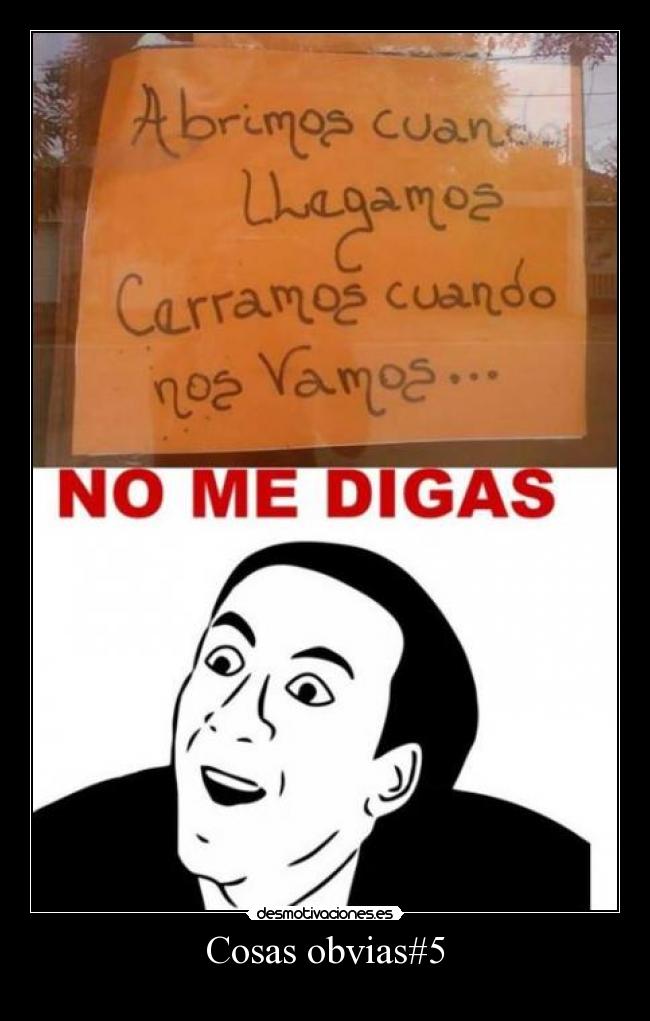 Cosas obvias#5 - 