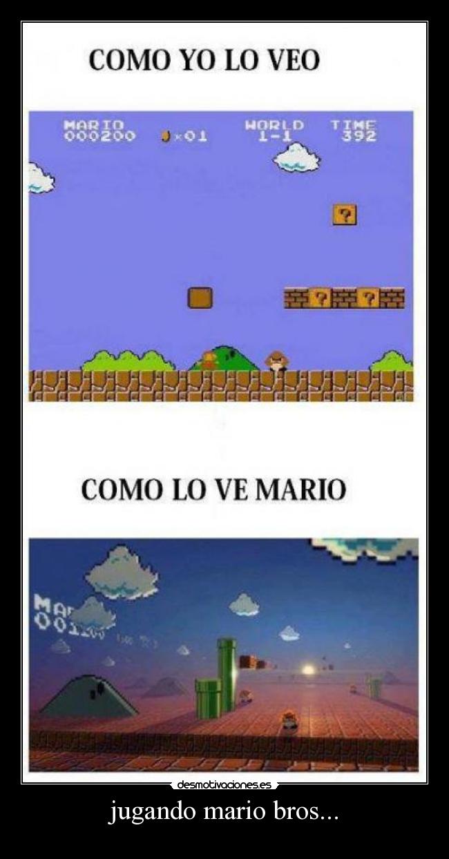 jugando mario bros... -