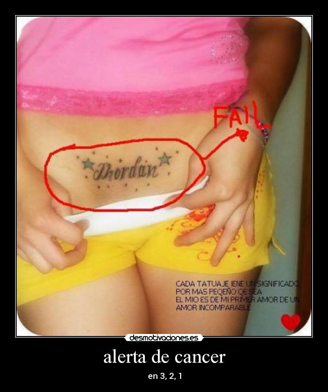 alerta de cancer - en 3, 2, 1