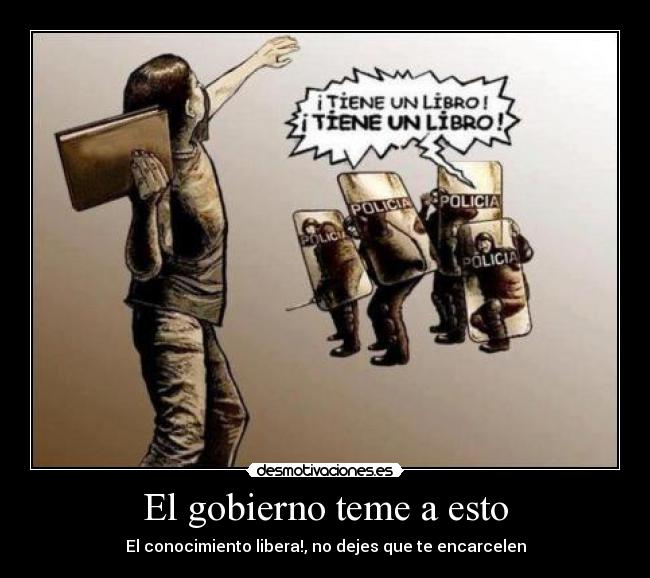 carteles gobierno libro guerra desmotivaciones