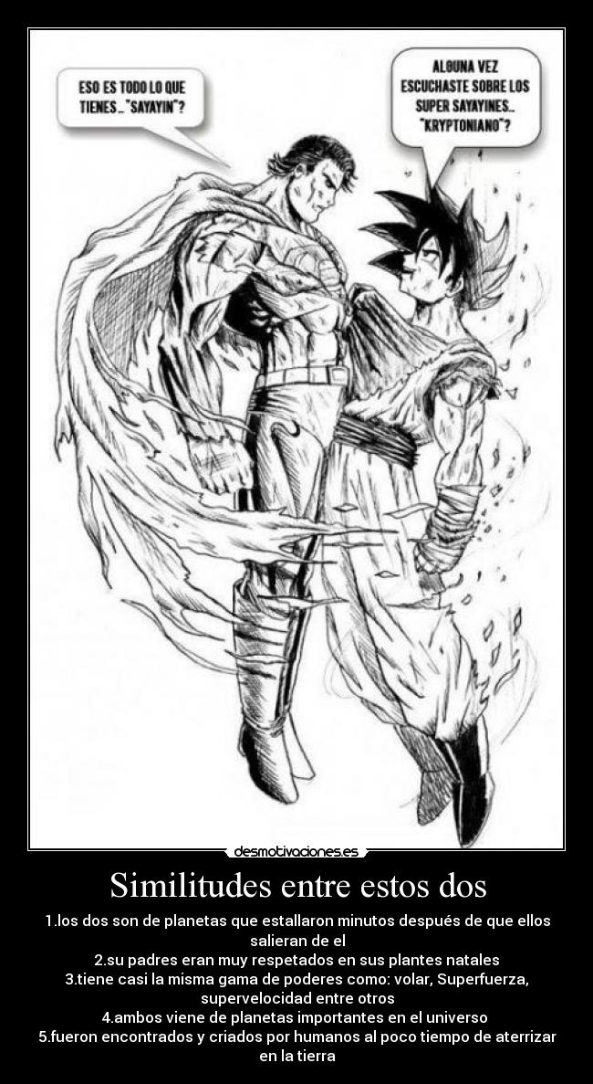 carteles goku super man desmotivaciones