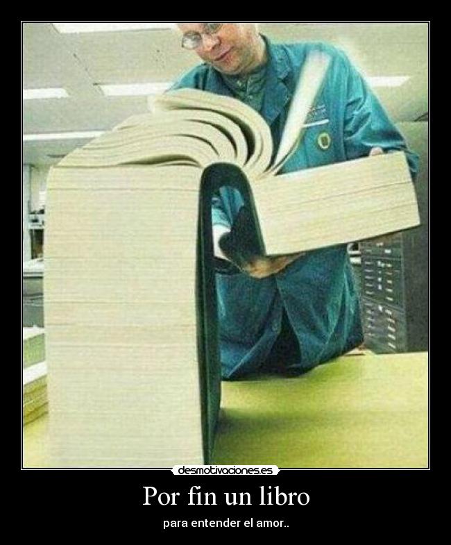 Por fin un libro - para entender el amor..