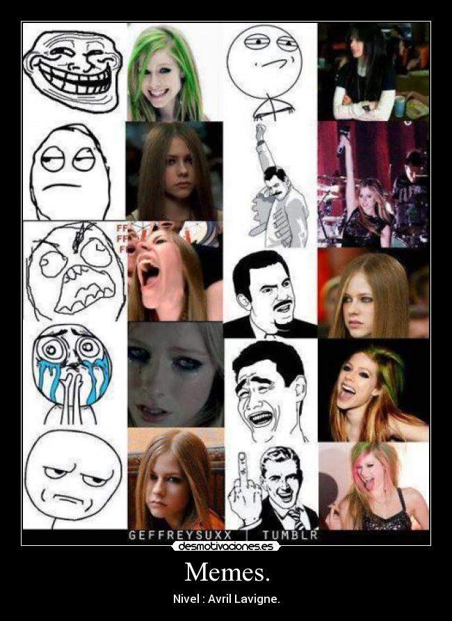 carteles memes memes avril lavigne desmotivaciones