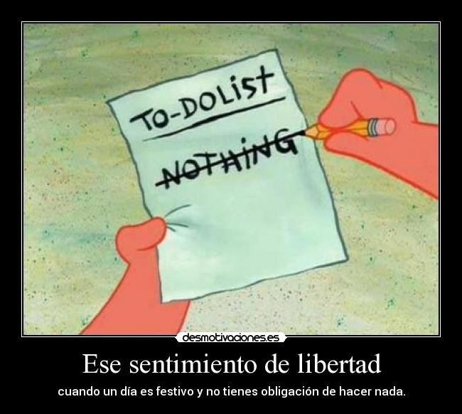 Ese sentimiento de libertad - 