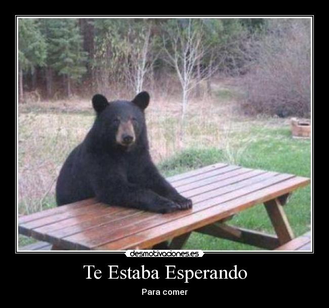 Te Estaba Esperando - Para comer