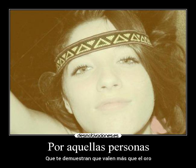 Por aquellas personas -