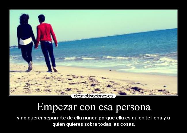 Empezar con esa persona - 